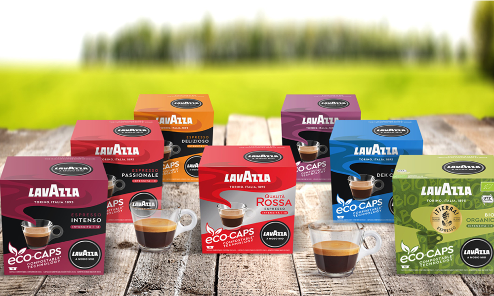 LAVAZZA LAUNCHES  “100% COMPOSTABLE” COFFEE CAPS