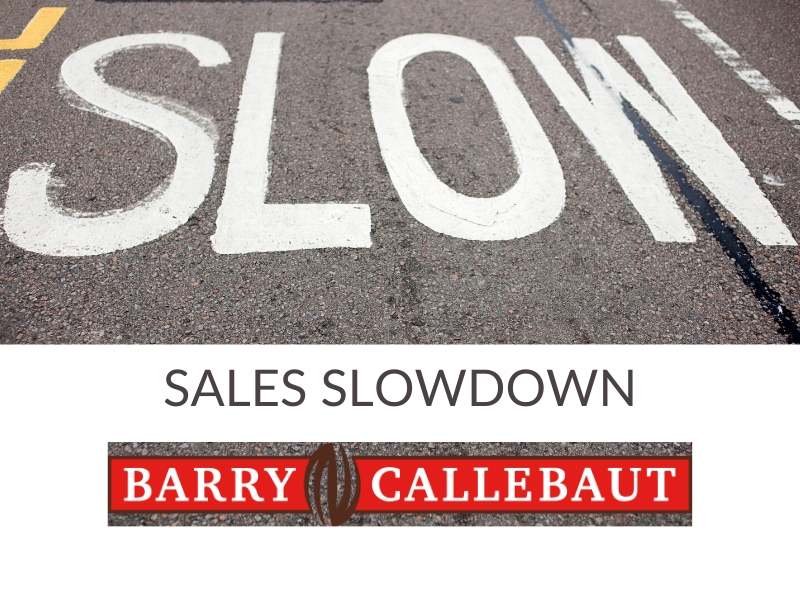 BARRY CALLEBAUT. SIX-MONTH SALES SLOWDOWN