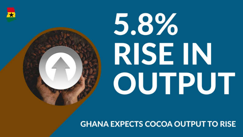ghana cocoa output to rise