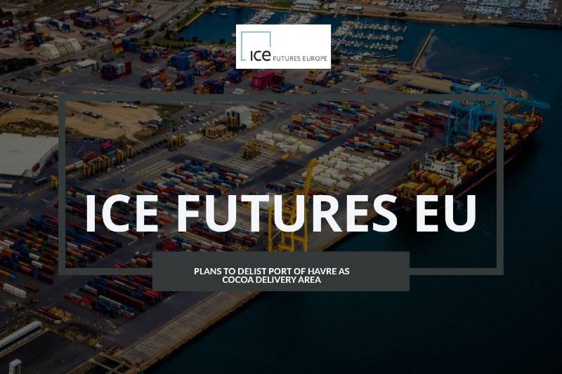 ICE PLANS TO DELIST PORT OF LE HAVRE AS COCOA DELIVERY AREA