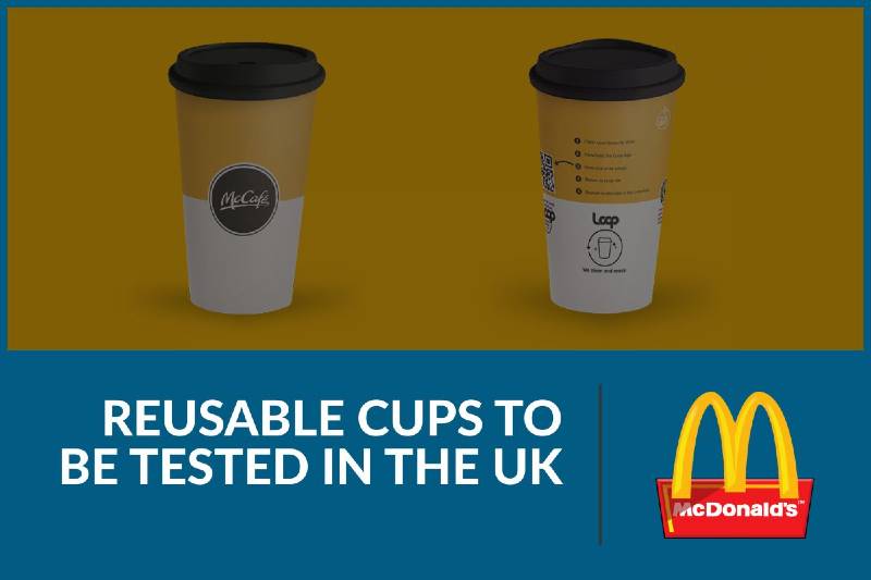 MCDONALD'S TO TEST REUSABLE CUPS IN UK