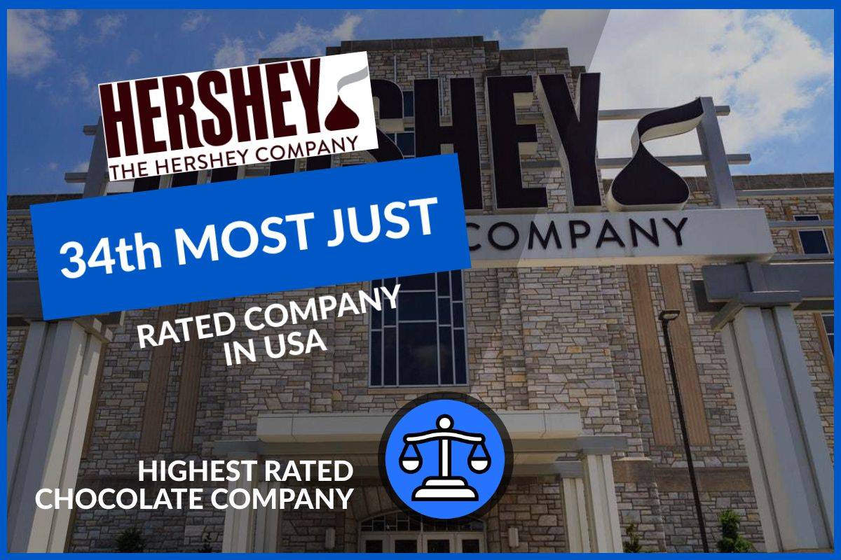 HERSHEY'S RECOGNISED AS ONE OF 'MOST JUST' COMPANIES IN USA