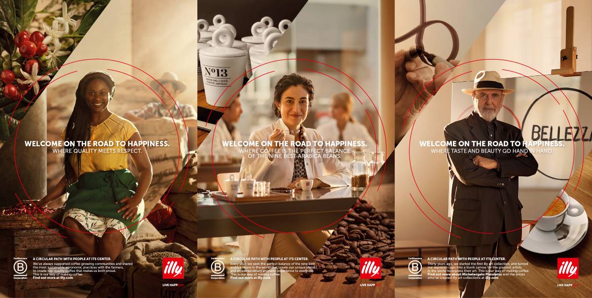 ILLYCAFÈ SAYS HAPPINESS IS WHAT CONNECTS EVERYONE IN THE COFFEE CHAIN