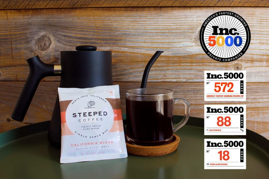 Steeped Coffee Inc Fastest Growing Company