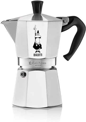 Bialetti Moka Express 6-Cup Aluminum Espresso Maker - Brew Your Favorite Espresso at Home!