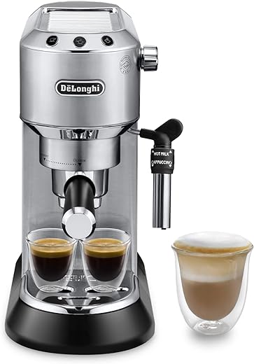 De'Longhi EC685M Espresso Machine, Silver - Premium Home Coffee Brewer